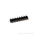 2.54 row female straight pin connector